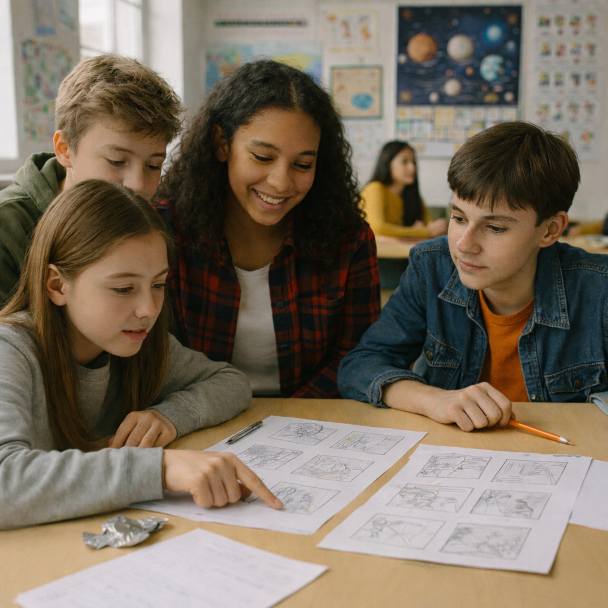 Storyboard-Planung im Team